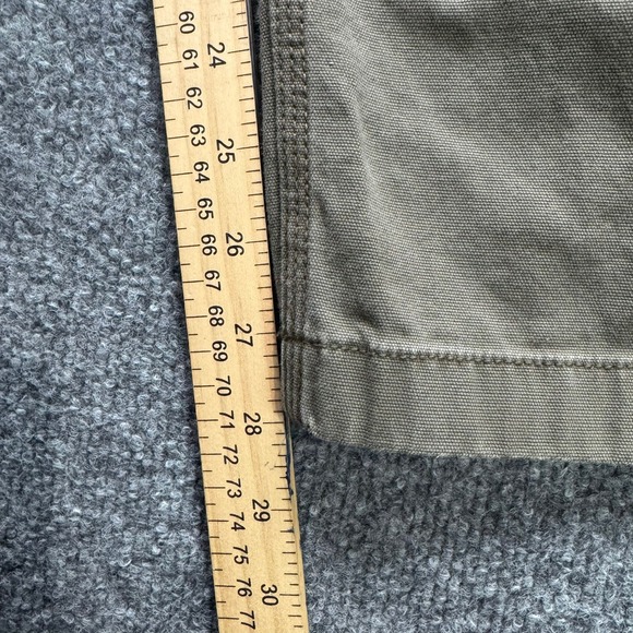 Carhartt Rugged Flex Work Pants Men's 46x30 Khaki Canvas Double Front Utility - Picture 12 of 14